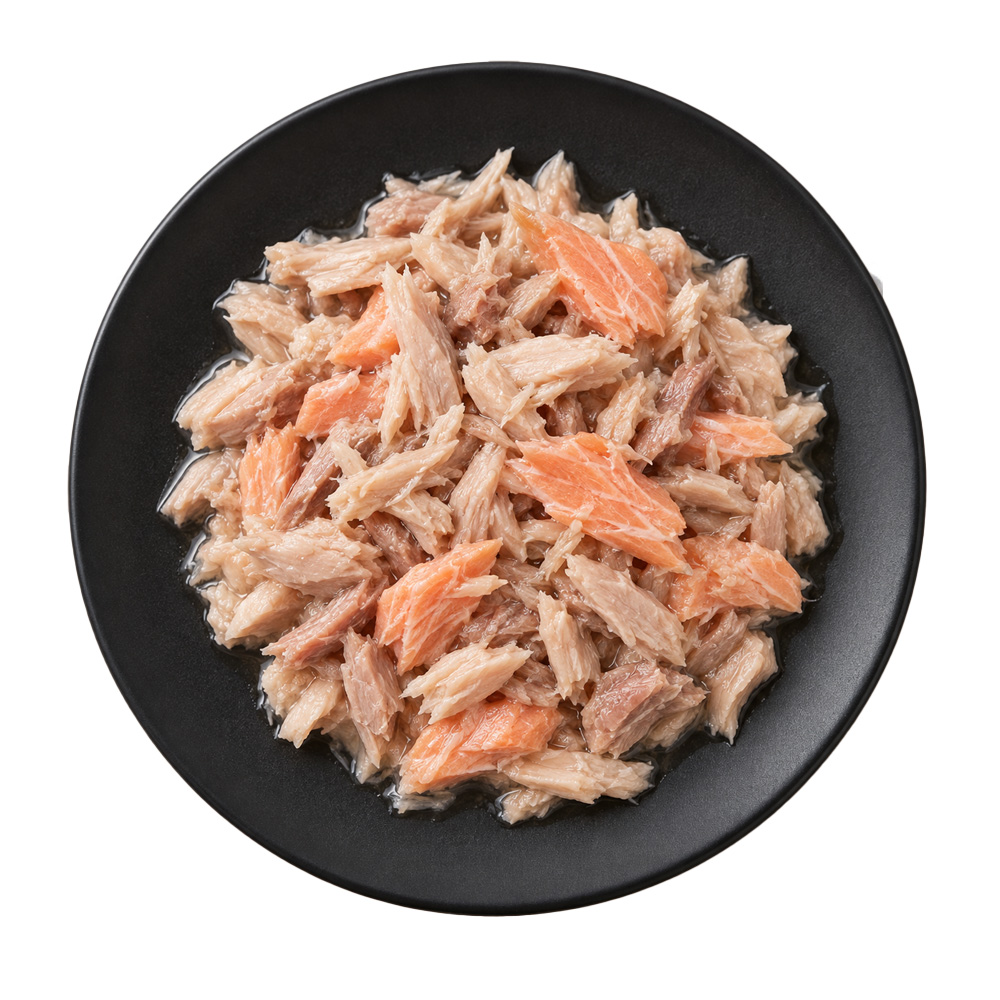 MIAMOR Feine Filets Naturelle Tuńczyk Łosoś w Sosie 80g Karma dla Kotów